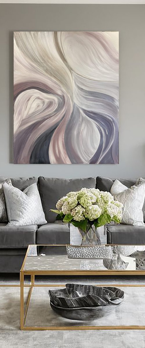 Gray silk by Marina Skromova