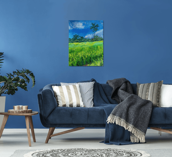 Bali Landscape Oil Painting
