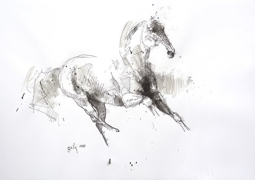 Equine Nude 31a by Benedicte Gele