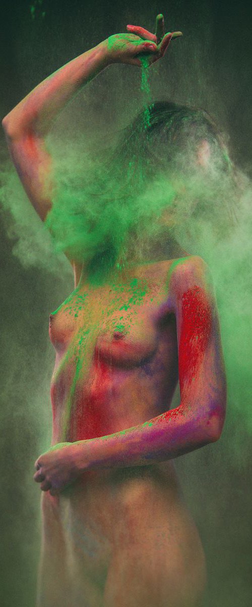 Rite of Colors I. - Art nude by Peter Zelei