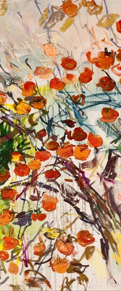 Sweet persimmons. by Lilia Orlova-Holmes