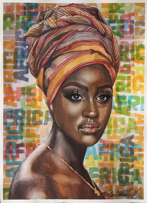 African beauty-2 by Volodymyr Melnychuk