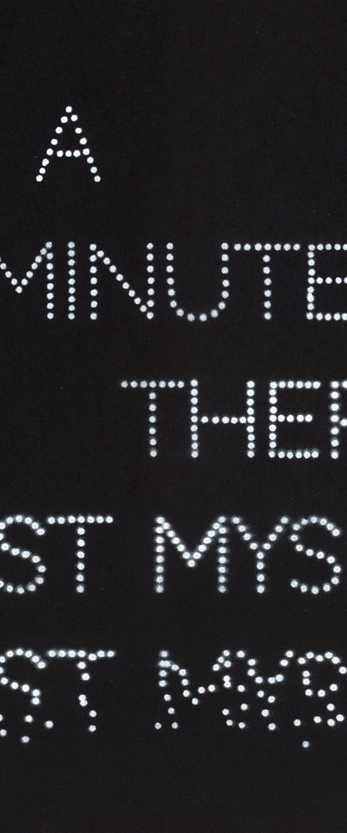 I Lost Myself (Stencil on black) by Dex