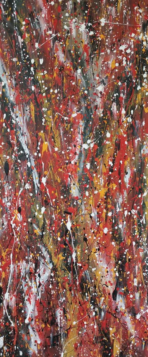 Abstract Modern ACRYLIC PAINTING on CANVAS by M.Y. by Max Yaskin