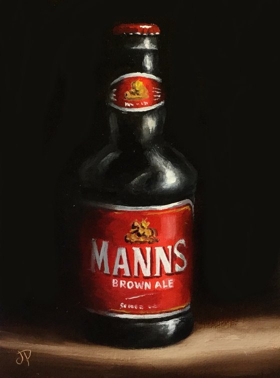 Mann's Brown Ale still life