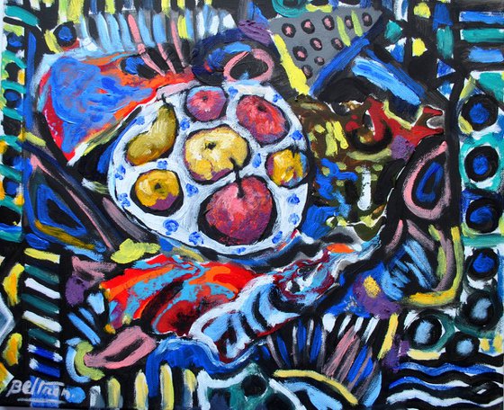 La coupe aux fruits / 14,96x18,11 in / 38x46 cm /2018