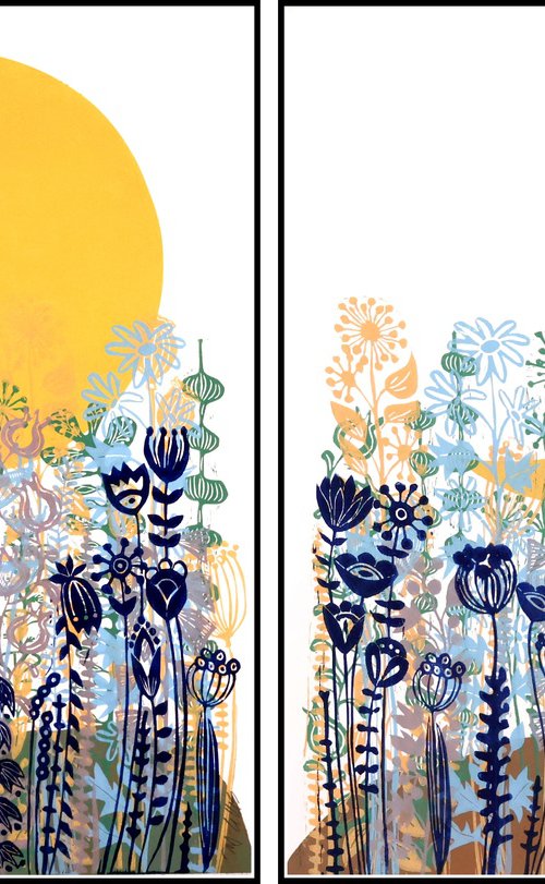 Day and Night, print set by Mariann Johansen-Ellis