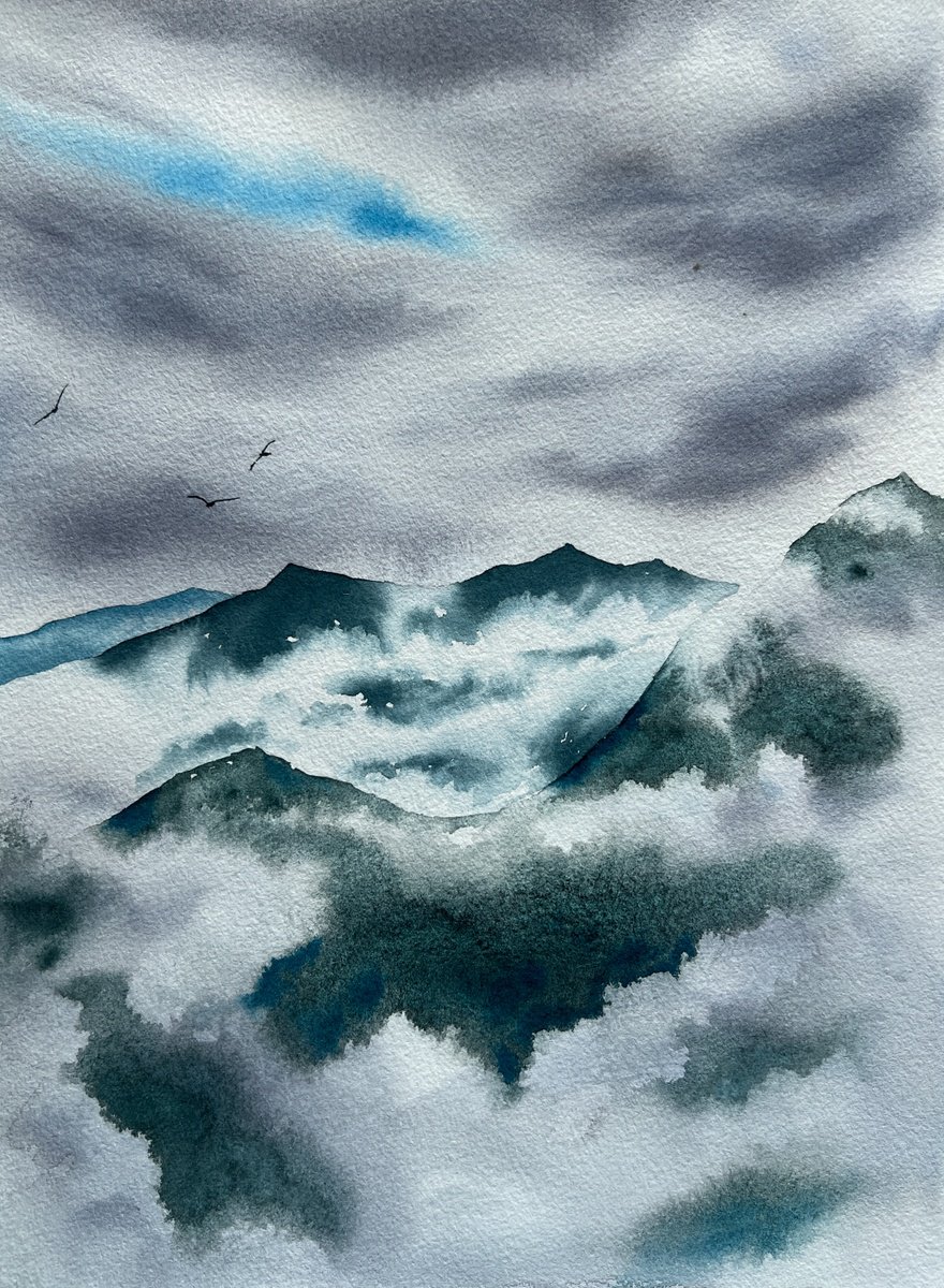 Fog in the mountains by Anna Zadorozhnaya