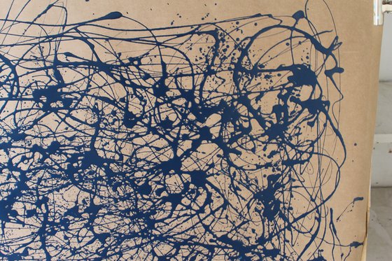 Blue Energy- Style Jackson Pollock