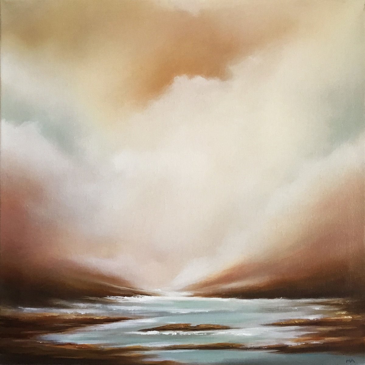 In Places We Dream - Original Seascape Oil Painting on Stretched Canvas by MULLO ART