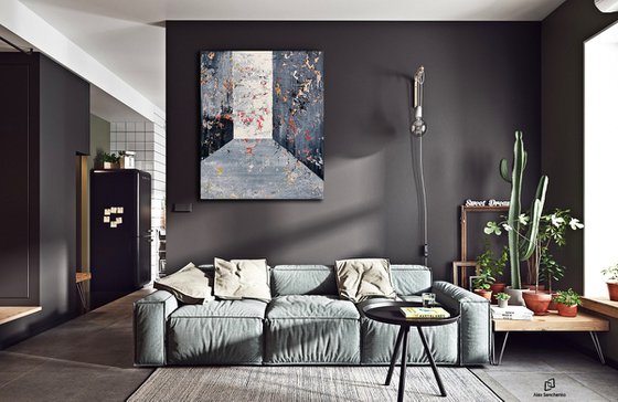 120x100cm. / Abstract painting / Abstract 21102