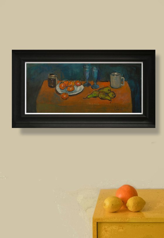 Still Life with Fruit and Marmalade Jar