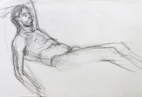 Sketch of Human body. Man 13 by Mag Verkhovets
