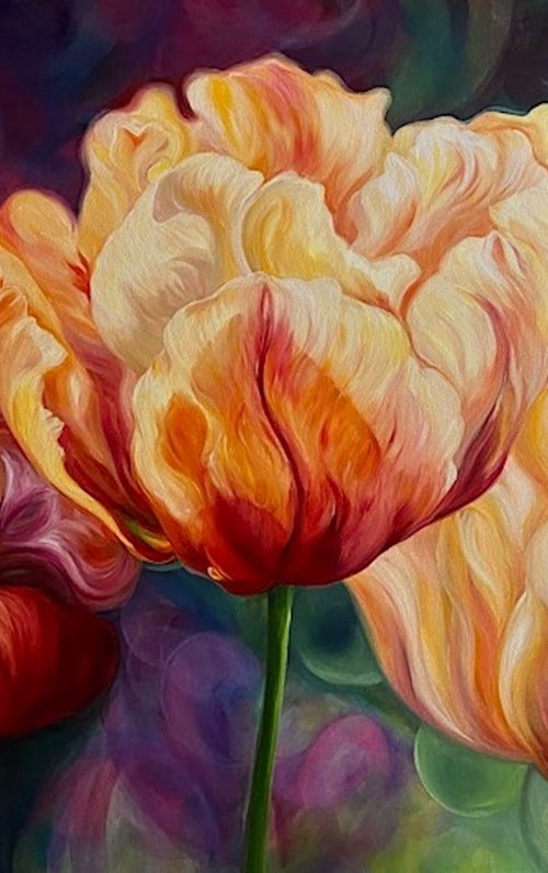 Limberness- Tulip painting by Anita Nowinska