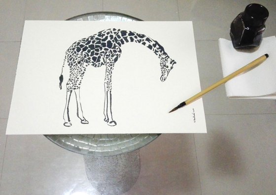 Giraffe I Animal Drawing