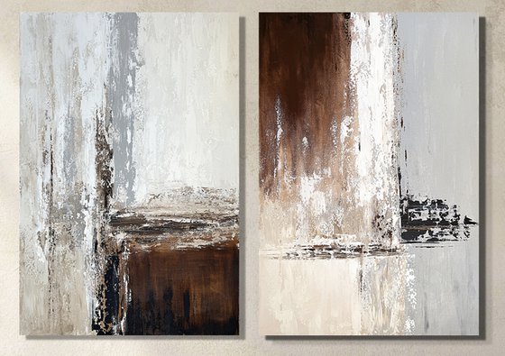 Rhythm of Elements diptych