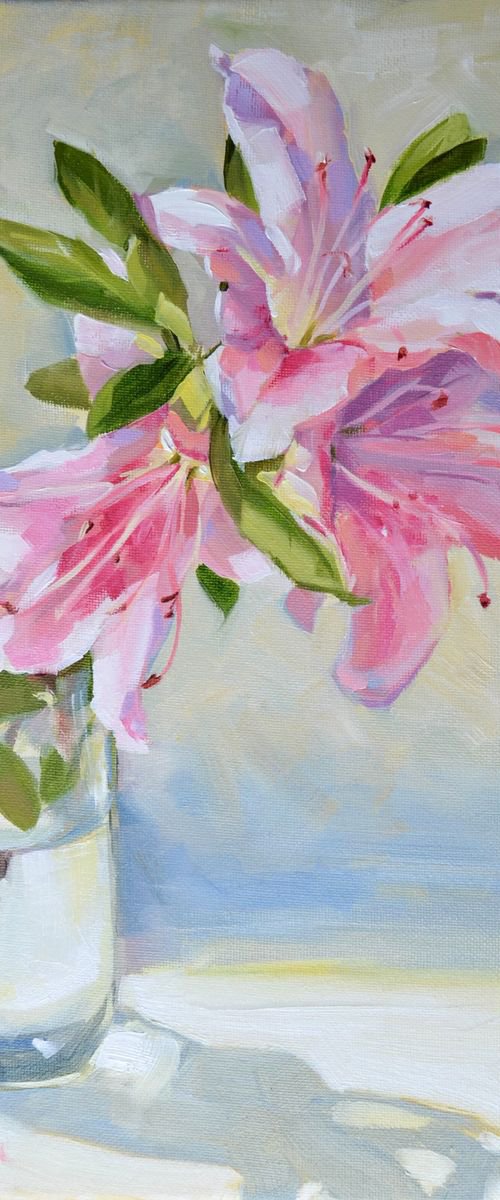 Pink azalia by Irina Ushakova
