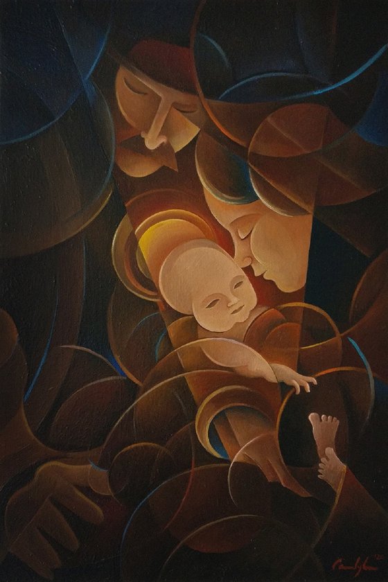 "Sagrada familia" - Oil on canvas, 40 x 60 cm - Op.120 (2020)