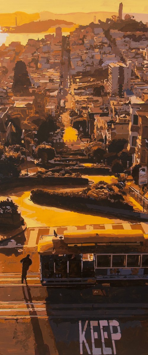 Lombard Street Sunset by Marco Barberio