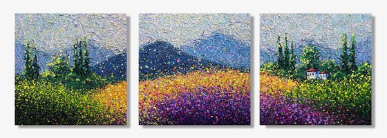 A Valley of Endless Light - triptych
