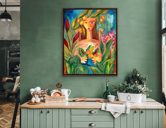 Nature: A Vivid Fusion of Figure and Flora