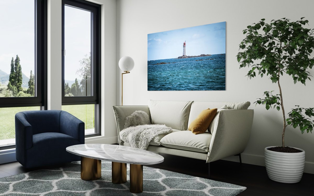 Impressionistic Landscape Photograph By Fabio Accorri?, 62 X 42, The Lighthouse, Original Artwork