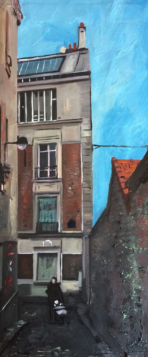 Montmartre, Mother and Child by Andrew  Reid Wildman