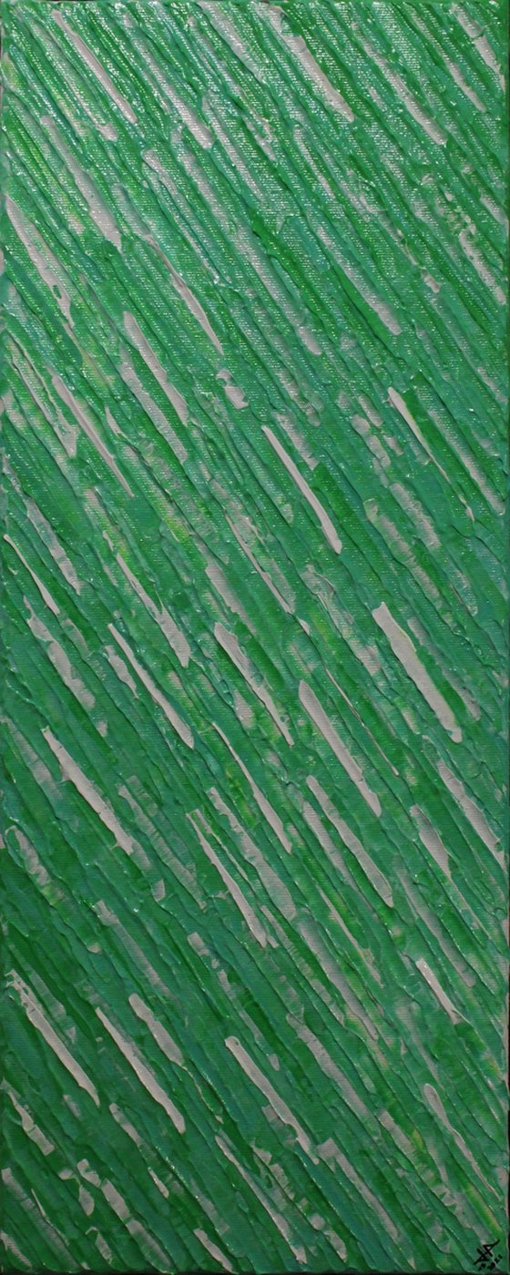 Veronese green white knife texture