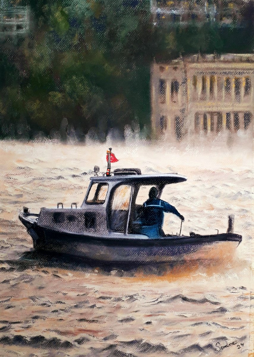 THE FISHERMAN AT THE BOSPHORUS by Semire Akyaz?