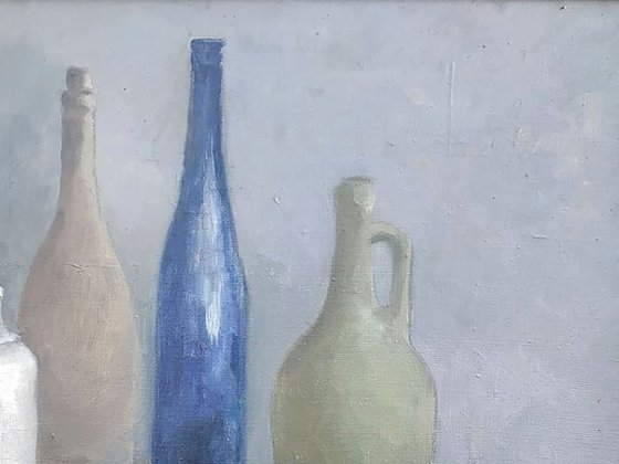 Still life with bottles