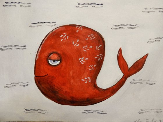 The funny red fish