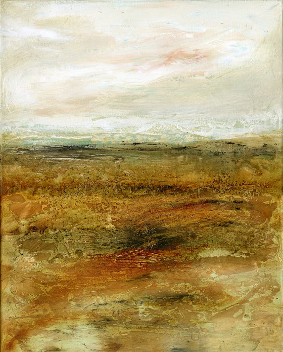 Tranquility At Rest - Serene Textural Landscape by Kathy Morton Stanion