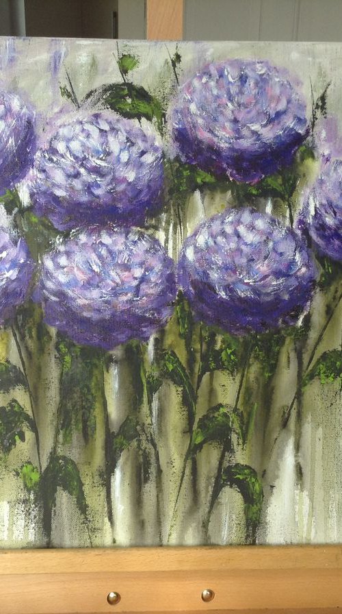 Purple flowers by Angela Titirig