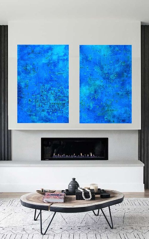 Cloud-maker #22 (Subsea COMMS) by Rebecca J. White