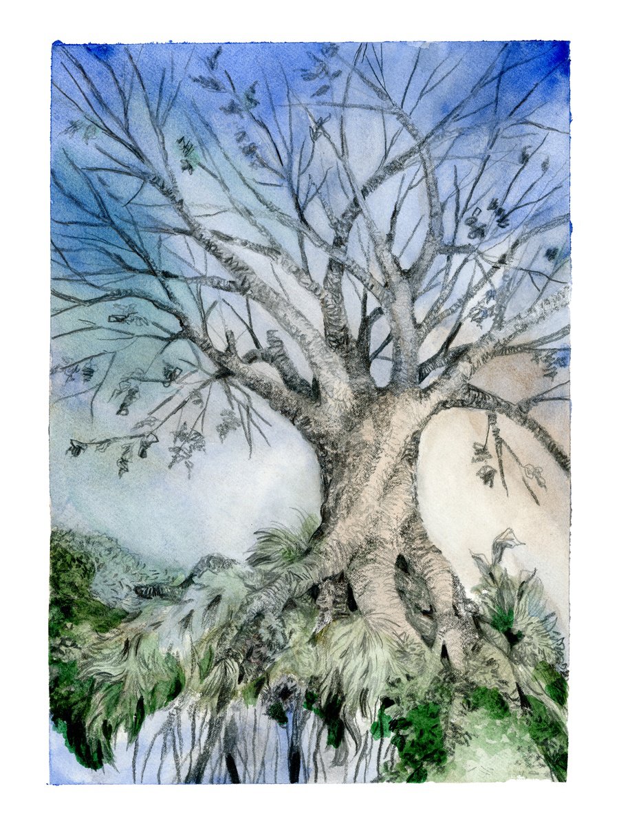 Illustrative Painting , A Thriving Heart By Dena Adams, 9 X 12, Artwork For Sale On Artfinder