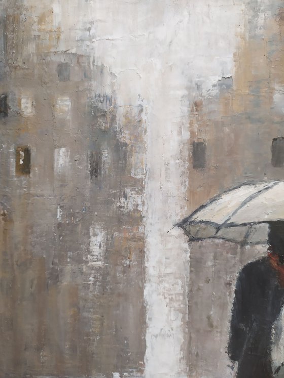 A girl and an umbrella