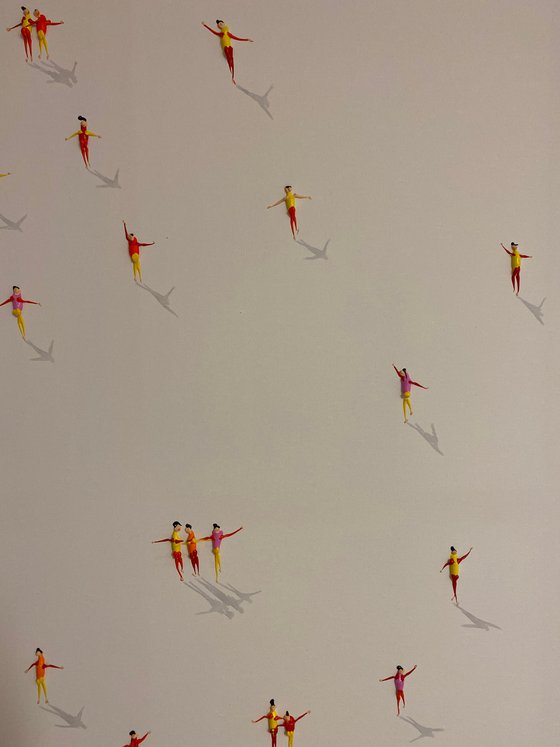 Action.3D Freedom People Family. Eka Peradze Art