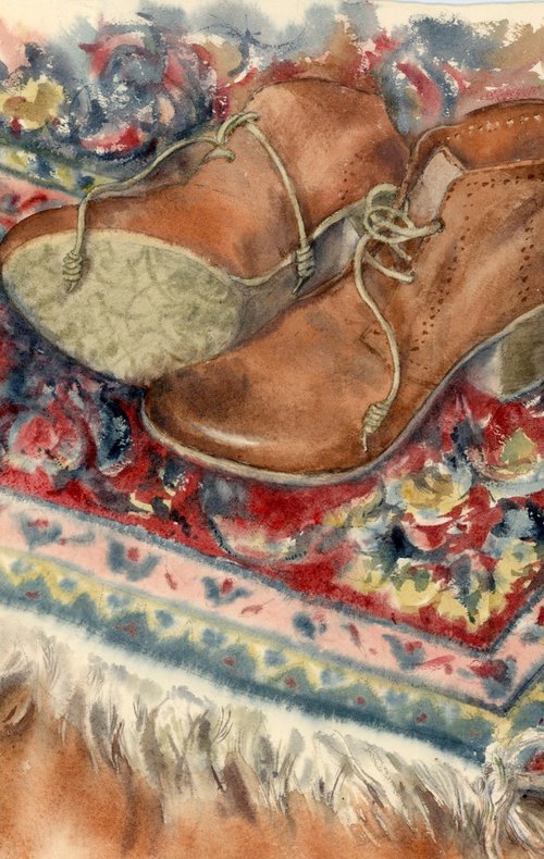 Still life with shoes by Tatyana Tokareva