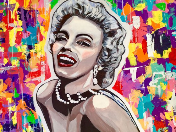 Marilyn Monroe. Goddess of Hollywood. Movie star. MODERN URBAN ART OFFICE ART DECOR HOME DECOR GIFT IDEA