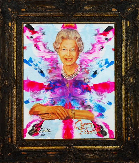 Portrait Elizabeth II Queen 908