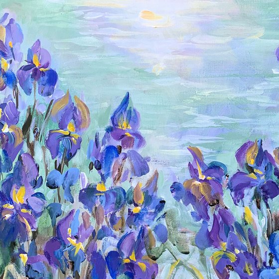 Blue irises III