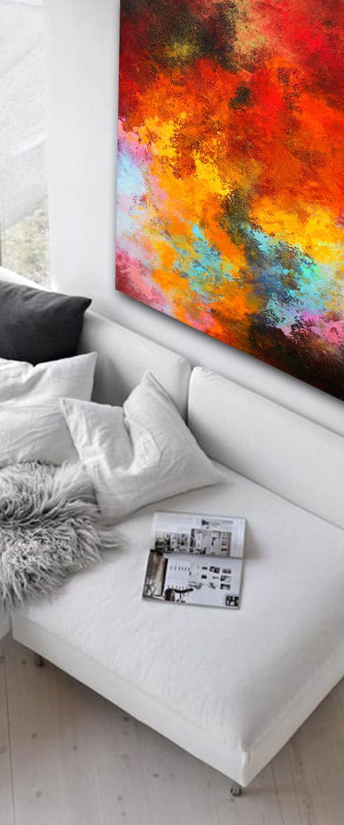 150x100cm. ABSTRACT PAINTING straight out of my studio  / Cache by Alex Senchenko
