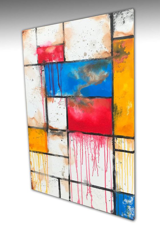 wink to mondriaan II (120 x 80 cm) Dee Brown