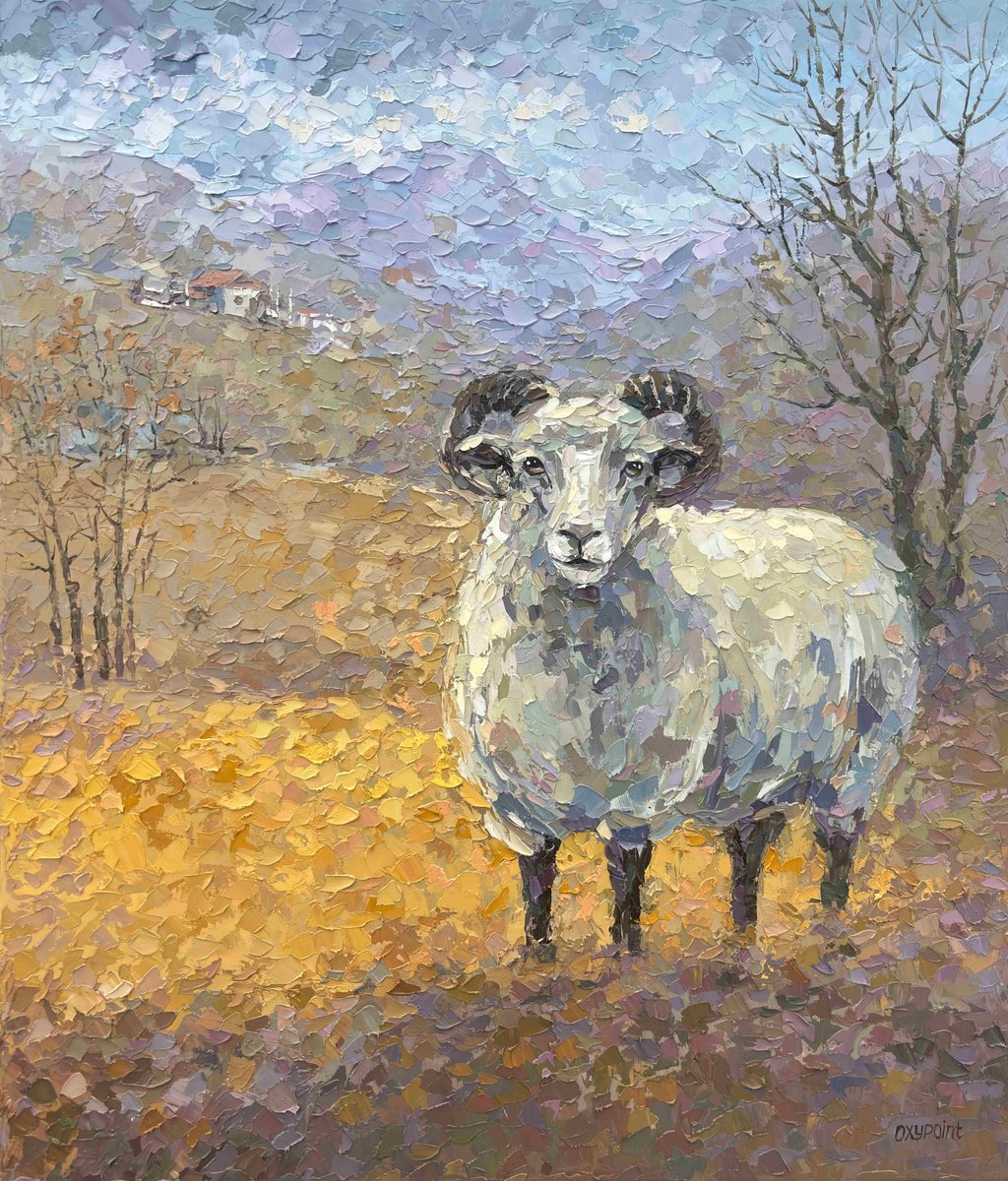 The Ram By Oxypoint, 24 X 28, Artwork For Sale On Artfinder
