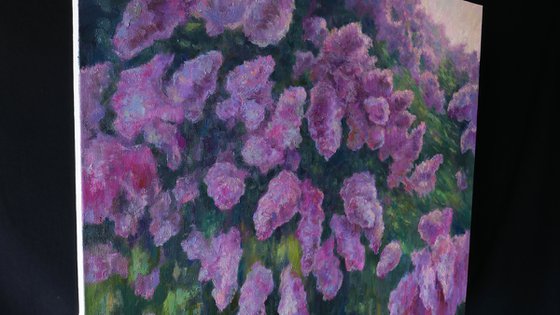 Lilacs Fading Into Light - Lilacs painting