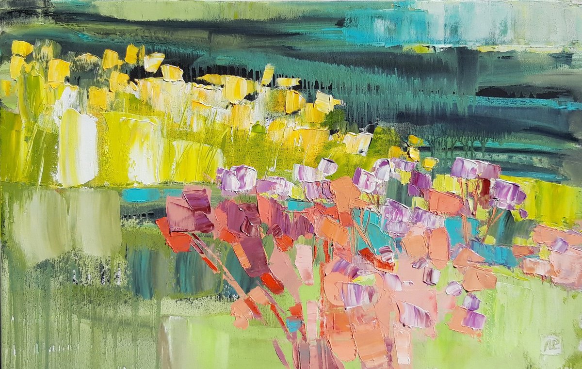 Among The Summer Herbs By Lesya Ros, 28 X 18, Artwork For Sale On Artfinder