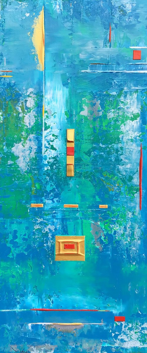 Abstract Concept with Lines & Squares by Robert Lynn