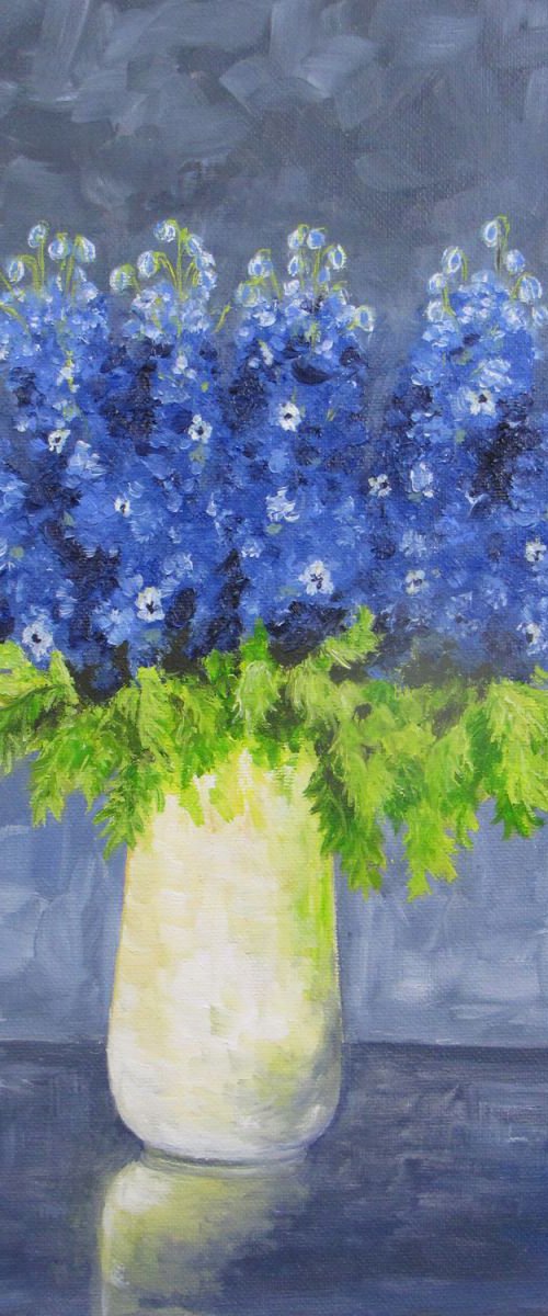 Delphiniums by Christine Gaut