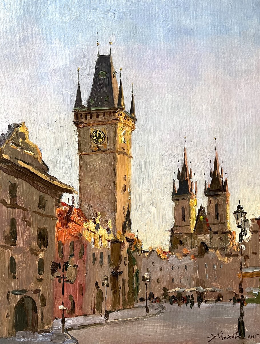 Prague Old Town Square by Evgeniia Mekhova