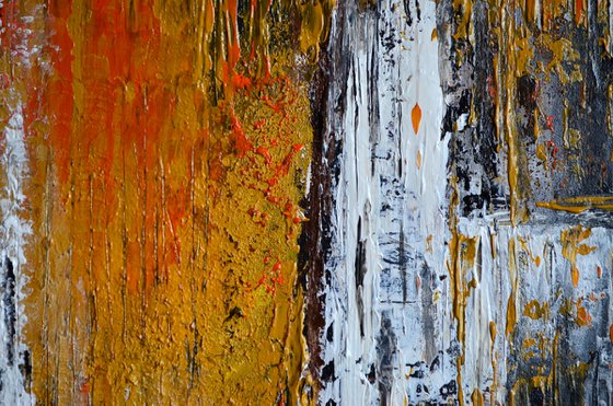 Cathedral - Modern Abstract Urban art palette knife Gift idea